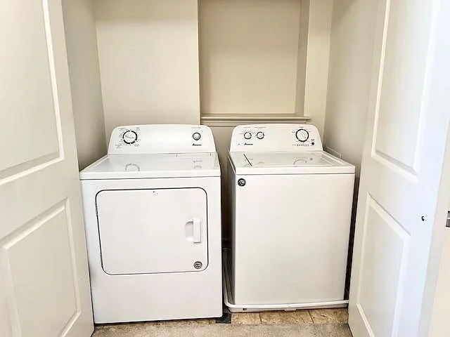 Upstairs washer and dryer