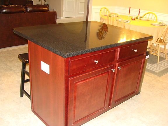 Island with granite!
