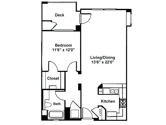 Floor plan Burkett
