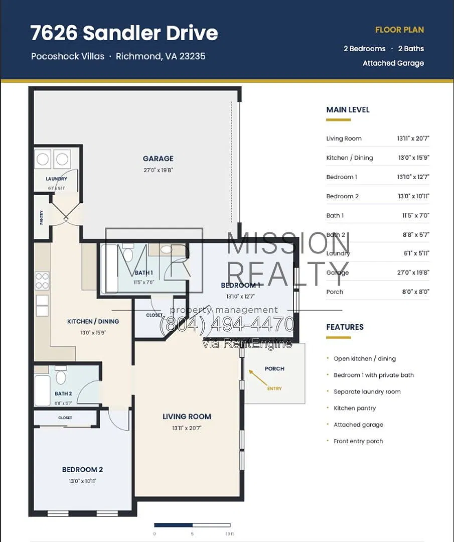 2 bed, 2.0 bath, 1204 sqft, $2,000 — Photo 3