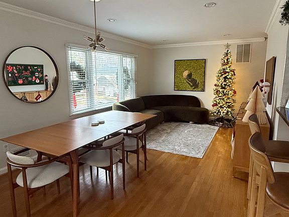 Open living room and dining room on the main living area