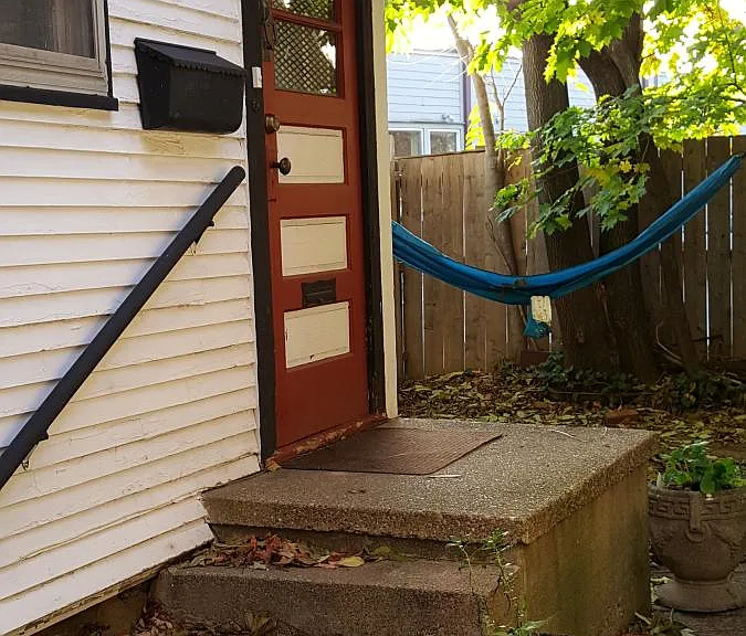Side entrance
