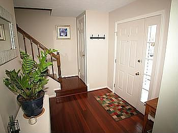 Entryway - Brazilian redwood floors throughout first floor