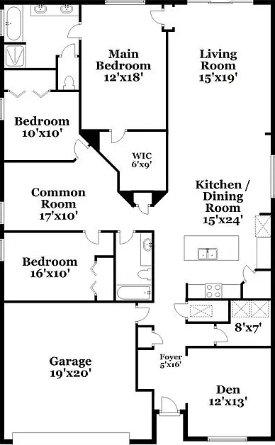 3 bed, 2.0 bath, 2110 sqft, $3,440 — Photo 2