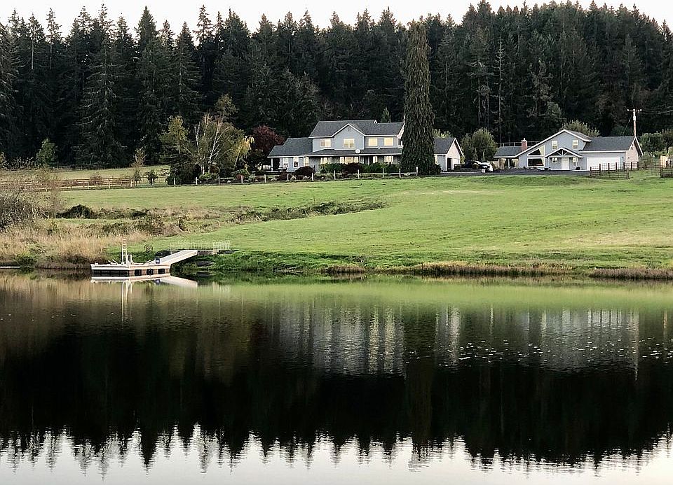 Main house, man cave, pond