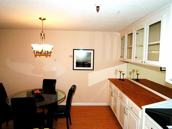 Custom cabinets and wooden butcher block