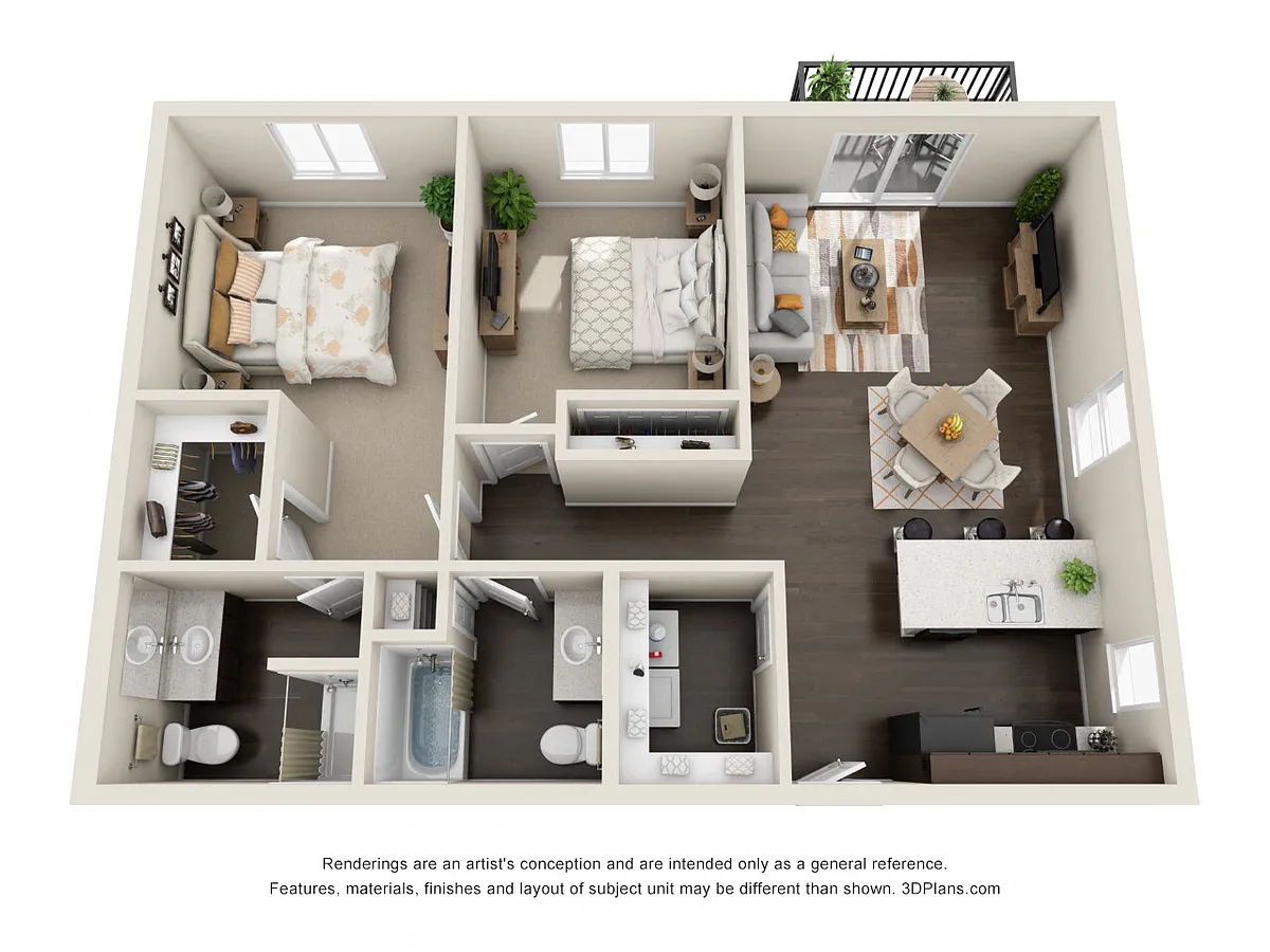 Floor plan Ag Two Bed B