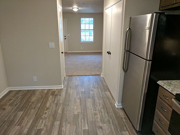View from kitchen to the living room.