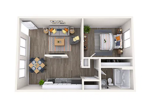 Floor plan 1 Bedroom