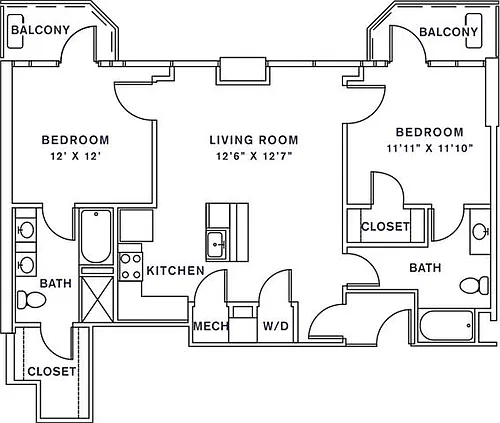 Floor plan P2A