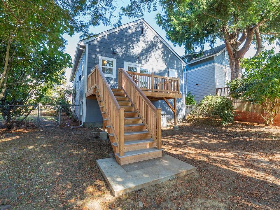 Backyard- full of fruit trees and room for entertaining