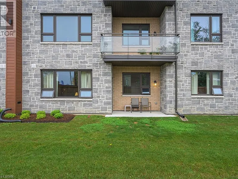 Back of condo unit. First Floor.