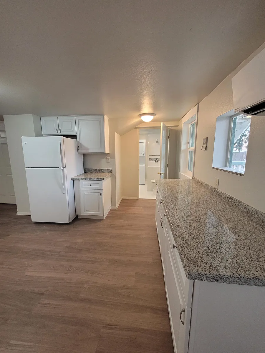 Kitchen again from back door, side bathroom/laundry - 617 C St #1