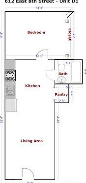 1st image of 612 E 8th St APT D1