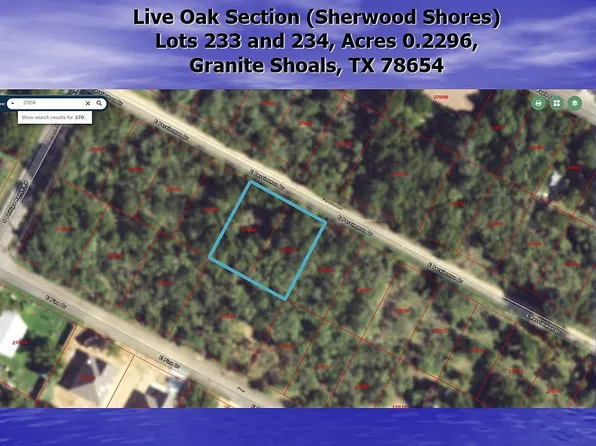 S6010 Live Oak Dr Lot 233, Granite Shoals, TX 78654