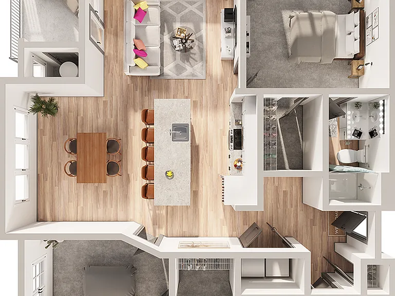 Wesley Village - B6 Floor Plan Wesley Village - B6 Floor Plan
