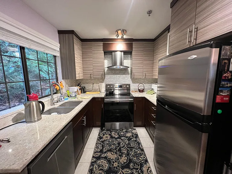 Modern kitchen with new appliances