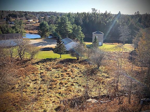 Back yard with river view. 