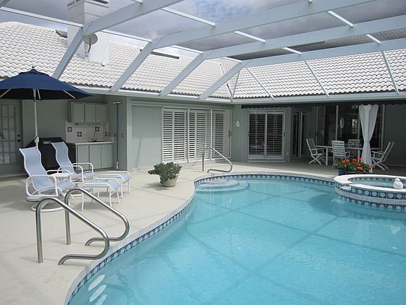 Heated Pool; Sink/storage