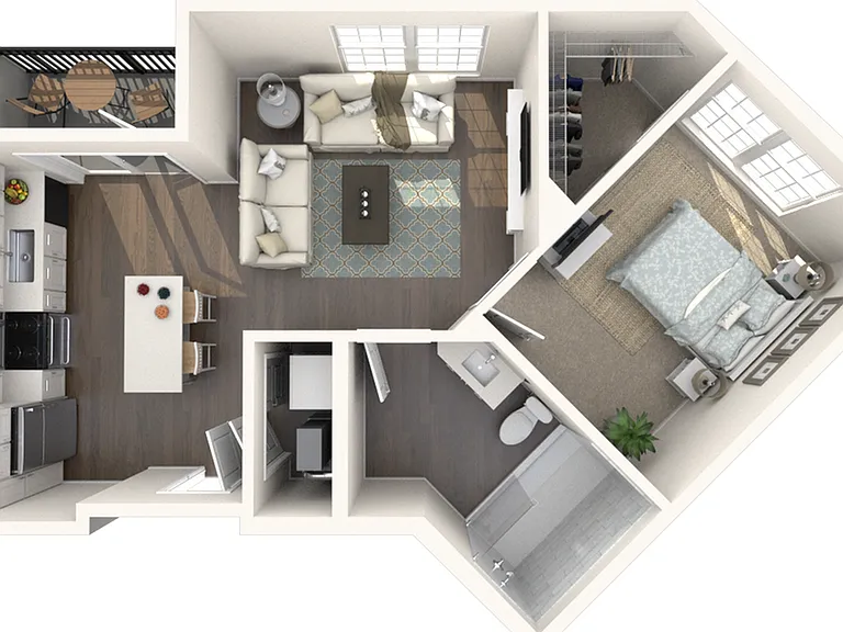A2.1 | One Bed, One Bath+ A2.1 | One Bed, One Bath+