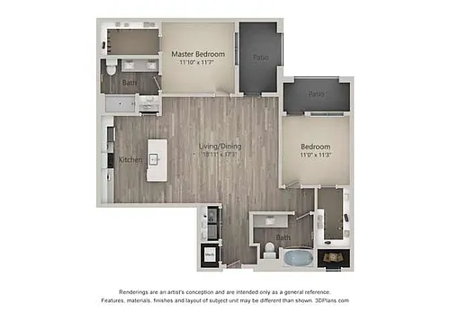 Floor plan Baker