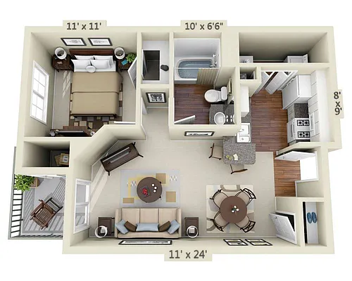 Floor plan Plan A1A