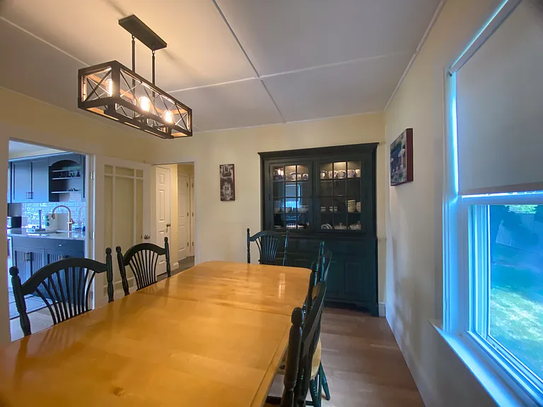 Dining Room with Lighted China Cabinet