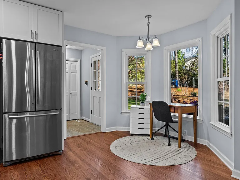 back door and laundry area