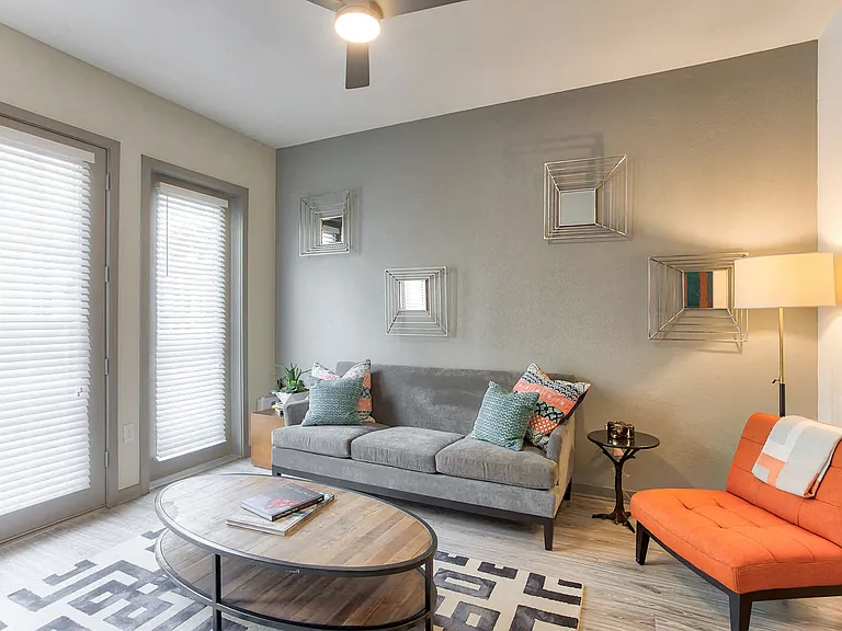 Apartment home living space extends outdoors