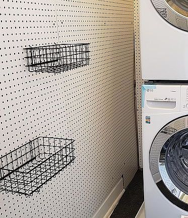 Pegboard organization wall / laundry room / storage closet
