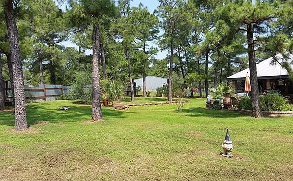 view of stables in the back