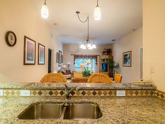 View from kitchen to LR