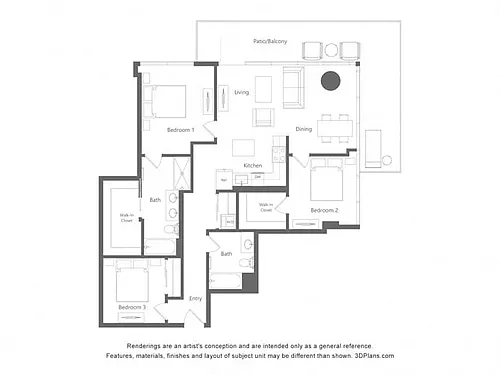Floor plan S15 + Den