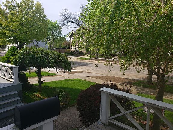 Personal front sitting area/porch with entrance way in a safe neighborhood and a quiet road.