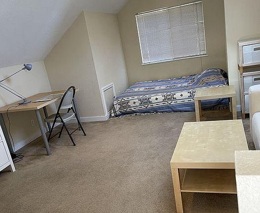 Large, spacious living room/bedroom! Can be furnished as a single or double! Cozy, nice, renovated & designed perfectly for students! :)