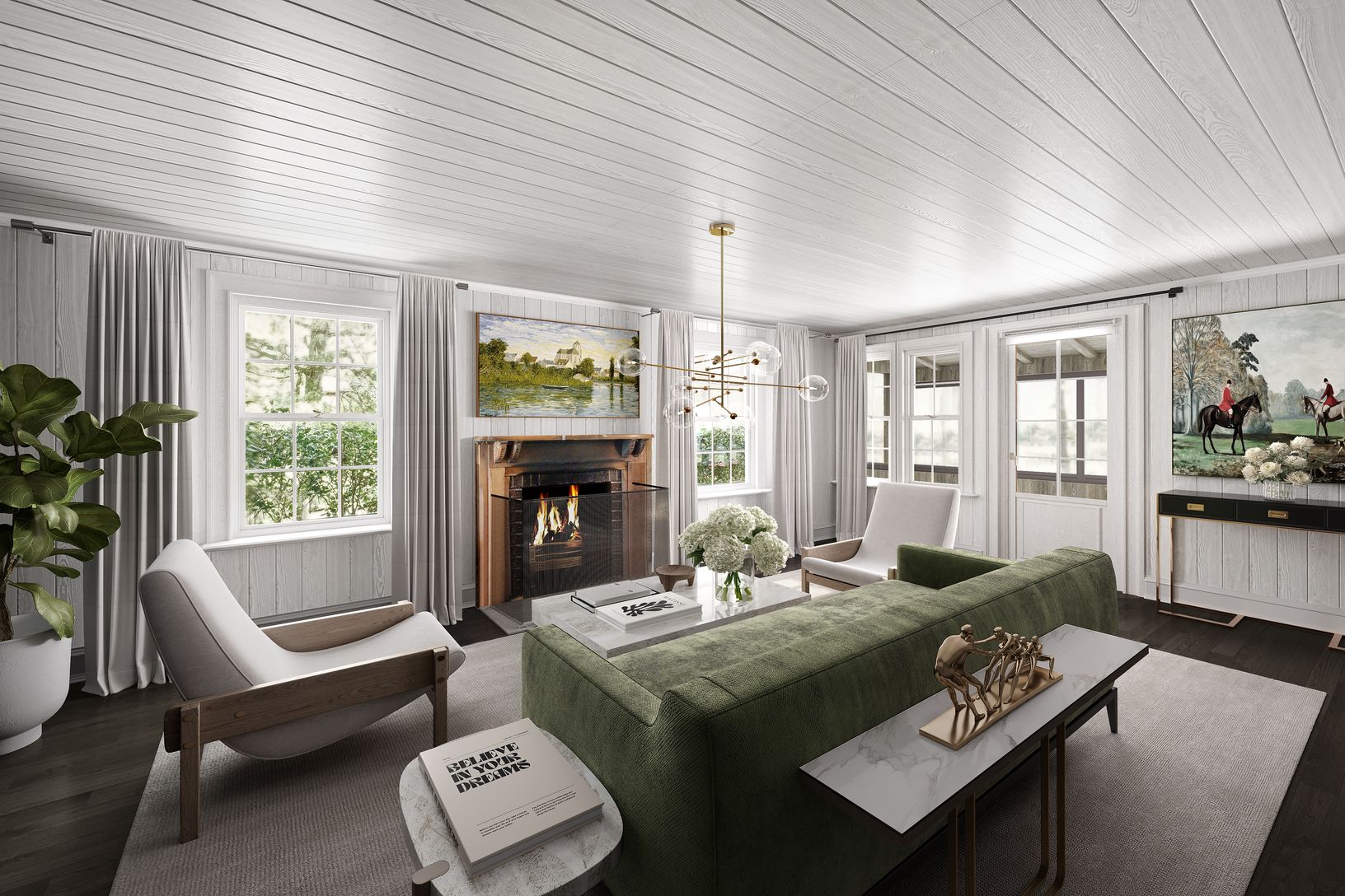  Virtually Renovated Living Room