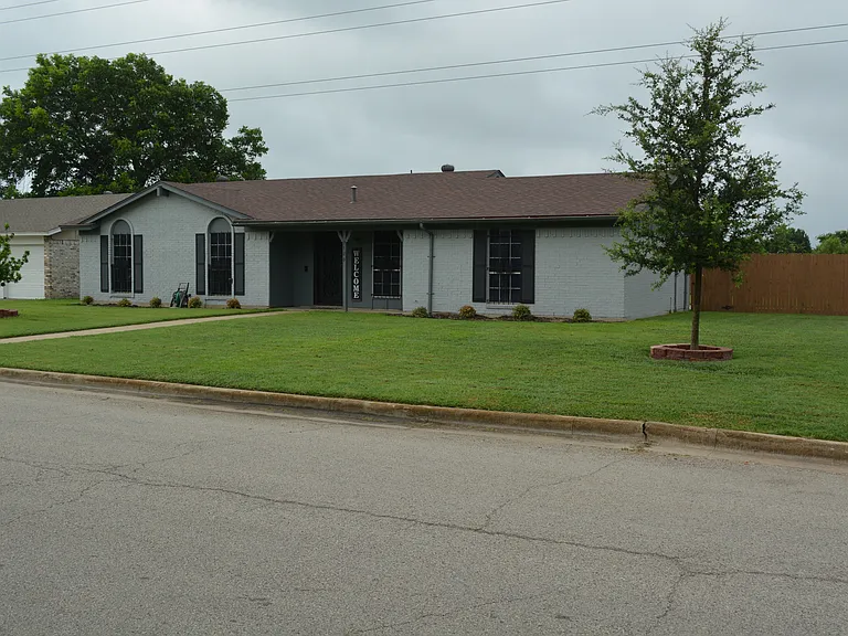 The front of the home.