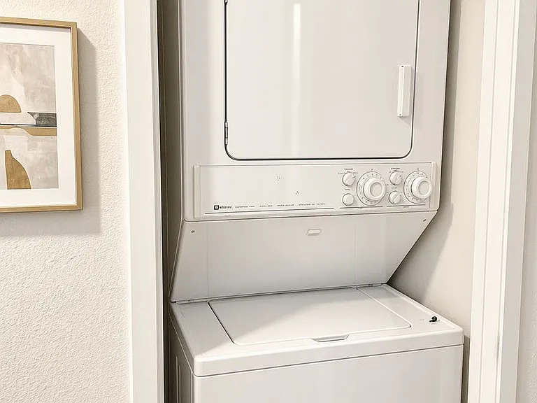 Washer/Dryer combo unit with door