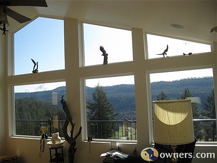 Living room with view