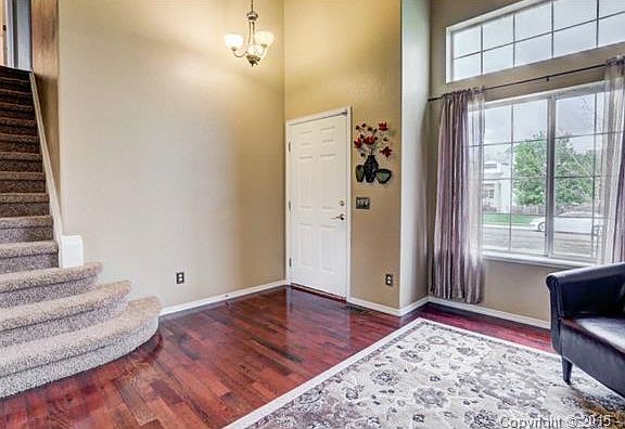 Entry way & living room - Hard wood floors!