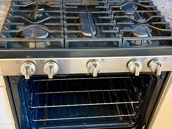 5 burner gas stove