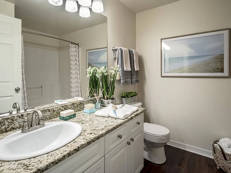 Granite vanity bathroom