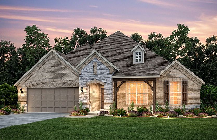 The Kennedale, a 2-story home shown with Exterior D