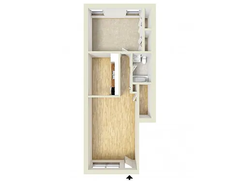 Floor plan One Bedroom