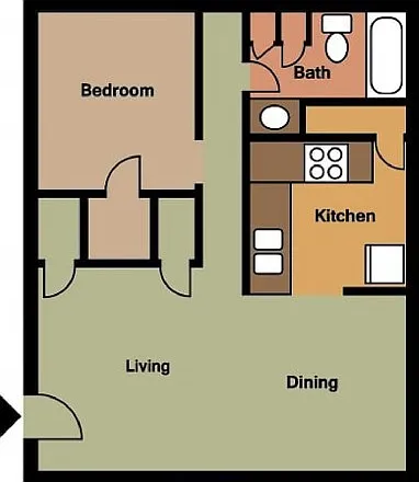 Concord 1 Bedroom 2D Concord 1 Bedroom 2D