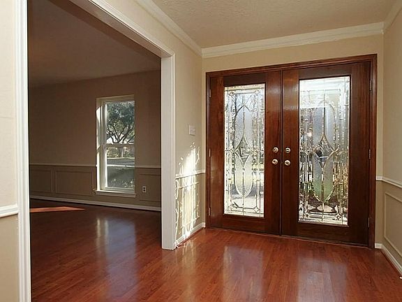 Elegant Beveled Double Door Entry