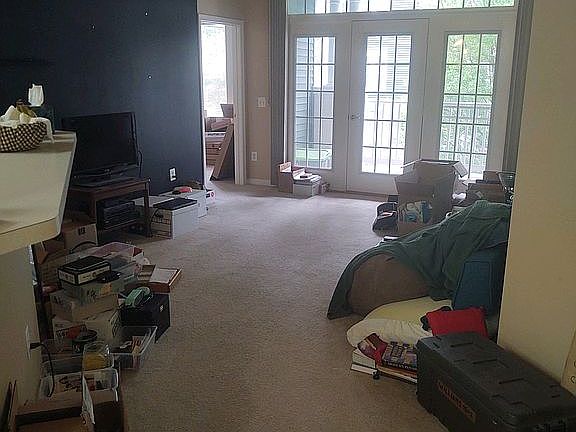 Living Room Black Media Wall