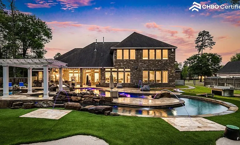 Luxury estate with pool and patio