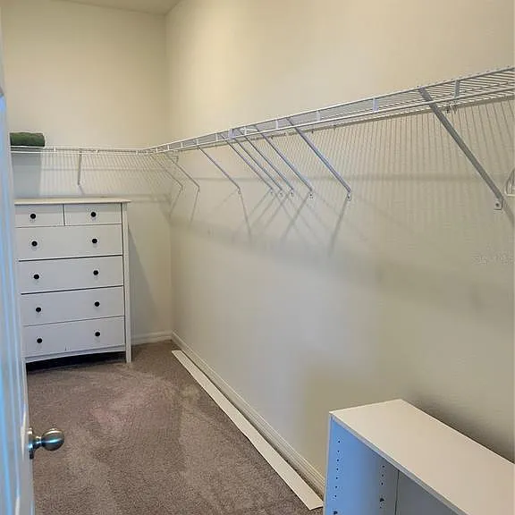 Master walk in closet