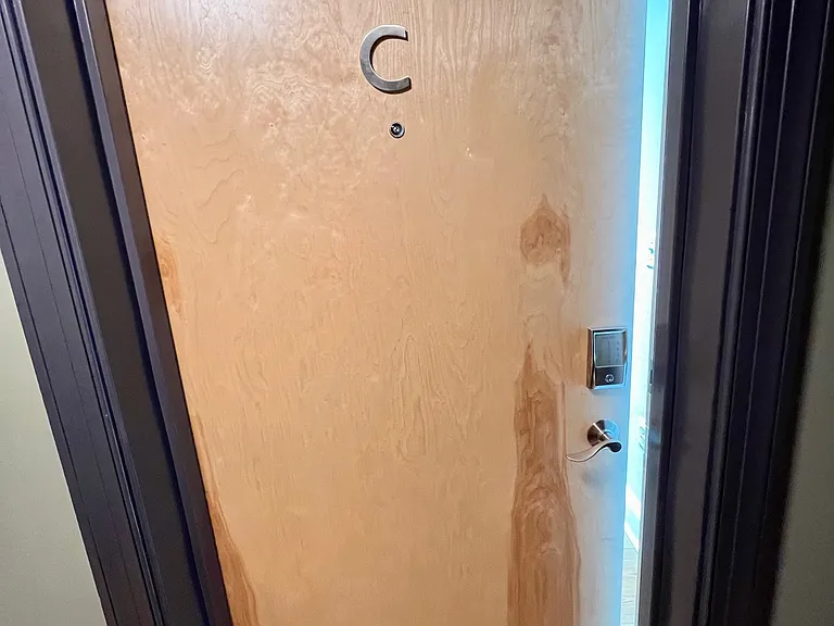 Unit C with peephole.